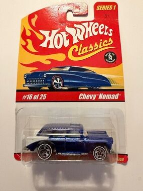 Hot Wheels Classics Chevy Nomad Toy Car - Blue & White